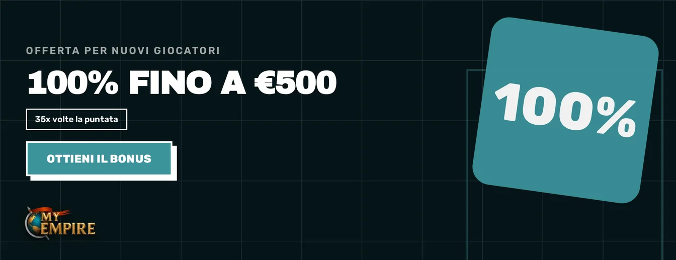 Bonus benvenuto al 100% reclama.